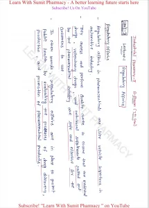 Industrial Pharmacy II Handwritten Notes b pharma 7th sem