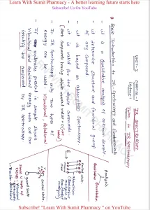 Instrumental Methods Of Analysis Handwritten Notes b pharma 7th sem