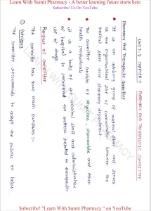 Pharmacy Practice Handwritten Notes b pharma 7th sem