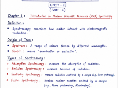 Advanced Instrumentation Techniques handwritten notes PDF for B Pharma