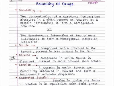 Physical Pharmaceutics-I handwritten notes PDF for B Pharma 3rd Semester