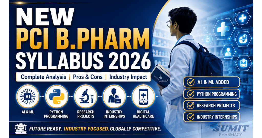 New PCI B.Pharm Syllabus 2026 Analysis