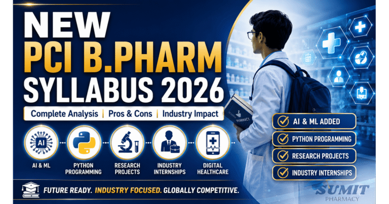 New PCI B.Pharm Syllabus 2026 Analysis