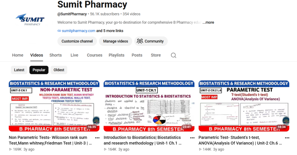 Pharmacy notes and revision support