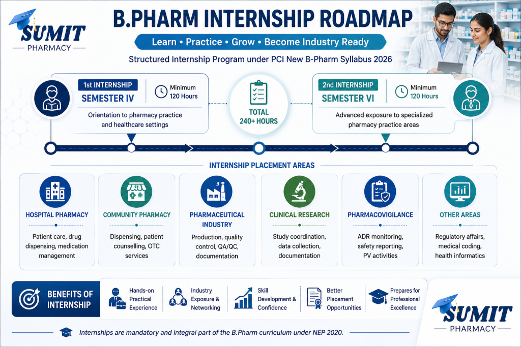 B.Pharm internship roadmap 2026