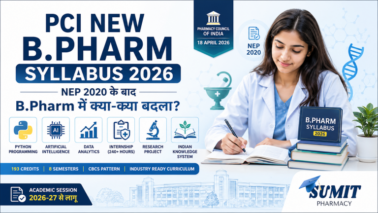 PCI New B.Pharm Syllabus 2026 NEP 2020 overview